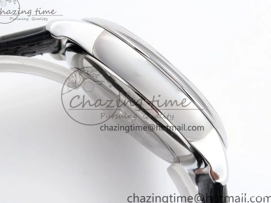 0421 AllSeason De Ville Power Reserve SS MKF 1:1 Best Edition Pink Dial on Black Leather Strap 7738